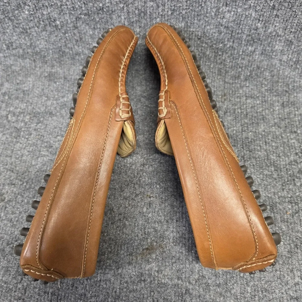 Cole Haan Grant Canoe Penny Loafers Mens 8.5M Brown Leather Driving Shoes C12134